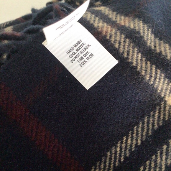 TARTAN PLAID NAVY BLUE SCARF UNISEX - Picture 6 of 12